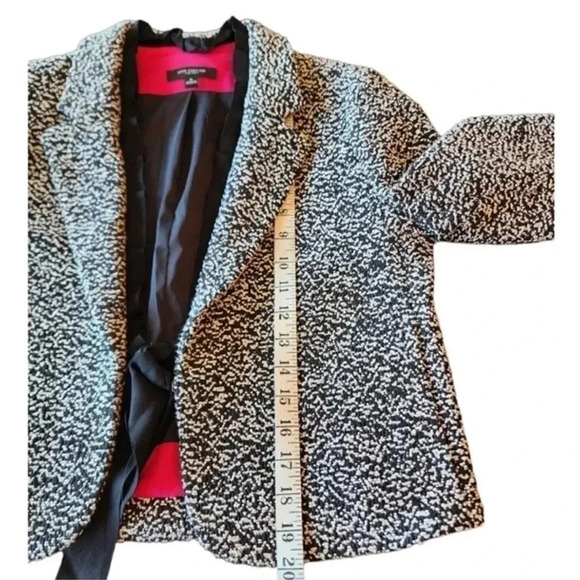Ann Taylor Marble Black/White Dotted Blazer Jacket 6P NWT - Picture 6 of 12